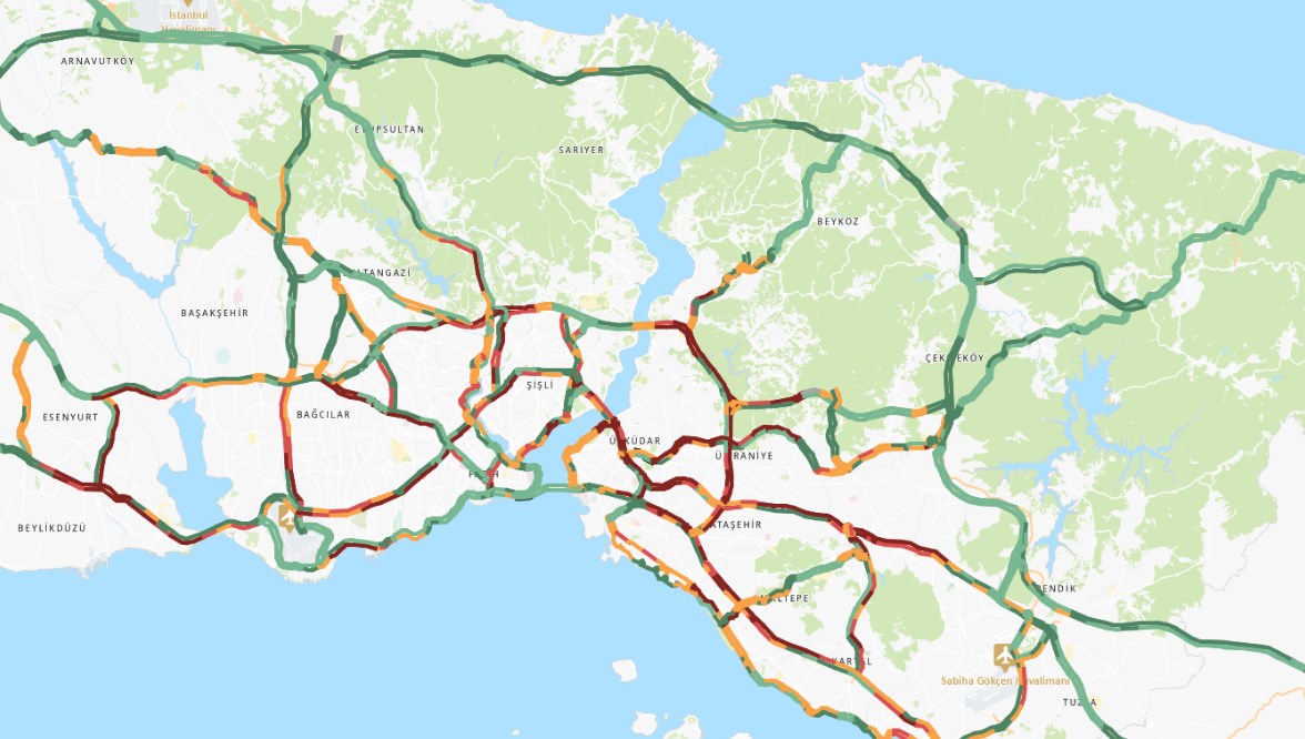İstanbul’da trafik yoğunluğu yüzde 81