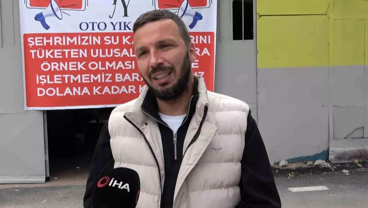 Bursa’da Oto Yıkama İşletmesinden Su Tasarrufu İçin Örnek Davranış