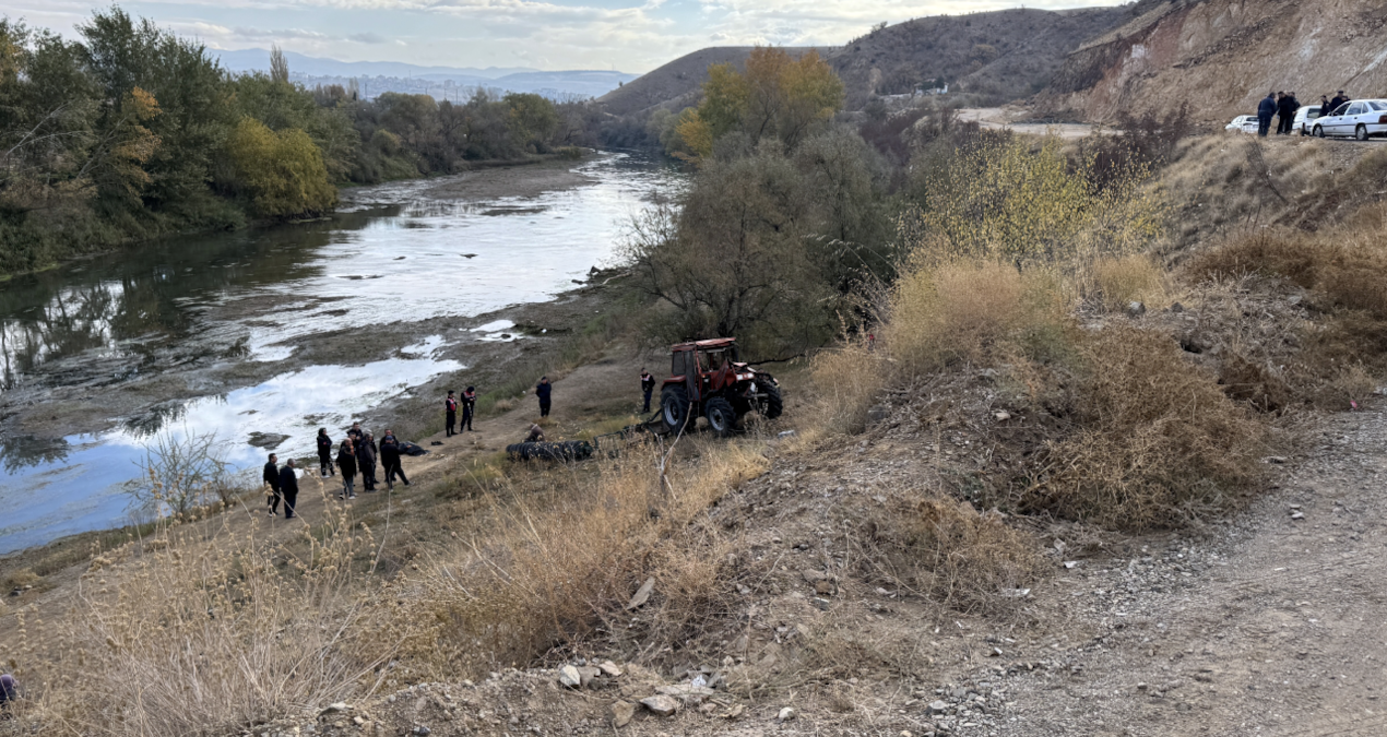 Kırıkkale’de uçuruma devrilen traktörün sürücüsü öldü
