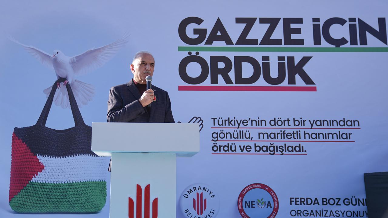 Ümraniye’de Gazze yararına kermes düzenlendi