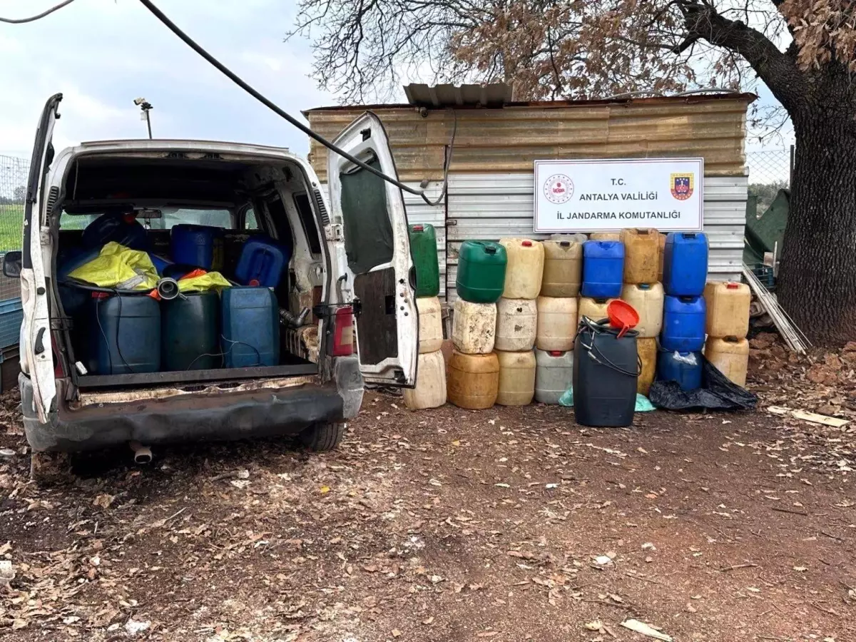 Antalya’da Kaçak Akaryakıt Operasyonu