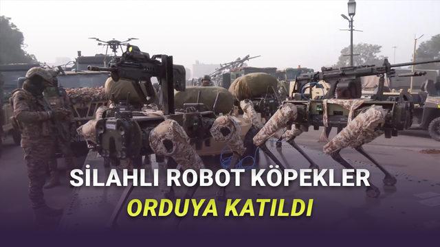 Black Mirror Gerçek Oldu! Silahlı Robot Köpekler Hindistan Ordusu'na Katıldı [Video]