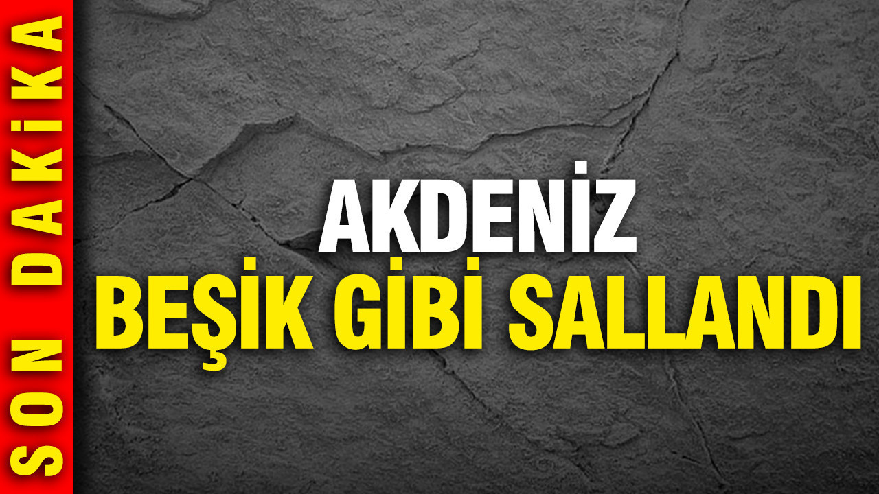 Akdeniz’de Deprem Şoku: 4 Büyüklüğünde Sallantı