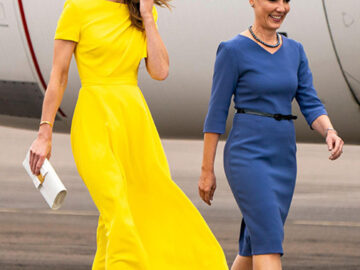 Kate Middleton’ın Sarı Elbisesi ile Göz Doldurdu